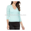 Design de fantasia de alta qualidade Mongolian 100% Cashmere Women Sweater